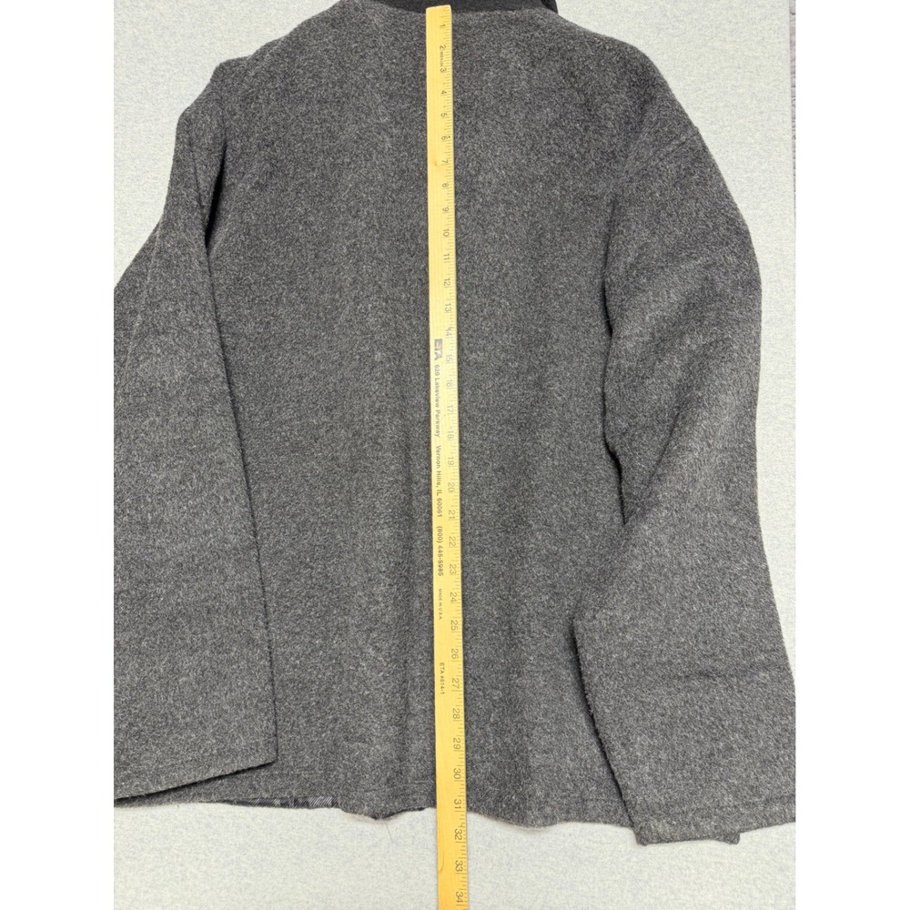 Peruvian Link Alpaca Collection Mens XXL Charcoal Gray Full Zip Jacket Made Peru - Picture 2 of 11